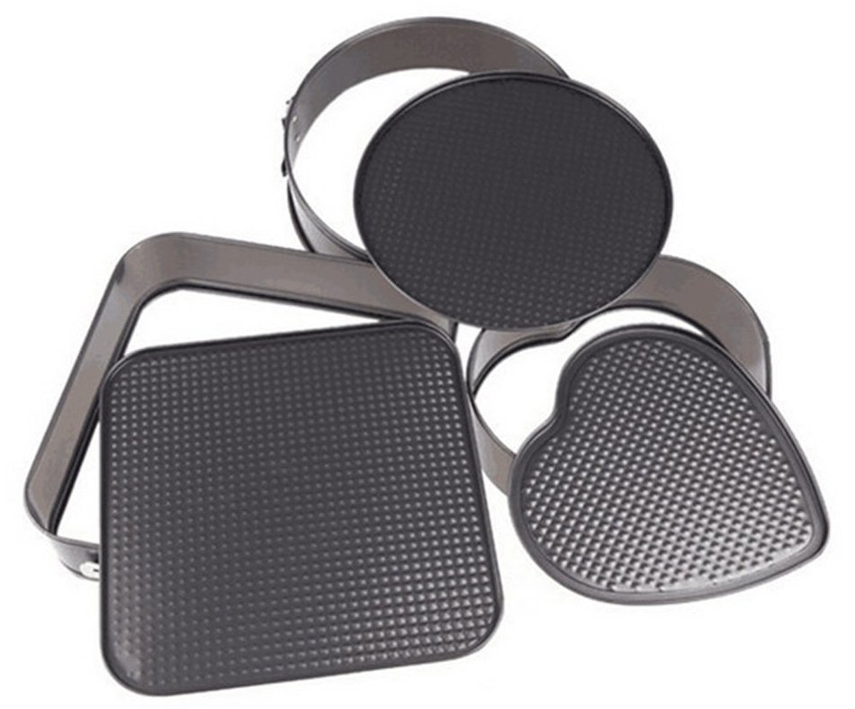 Round Cake Pan Molds for Baking 9 Inch Black Stainless Steel Baking Pan Durable Non-stick Durable Leakproof Bakeware... N9