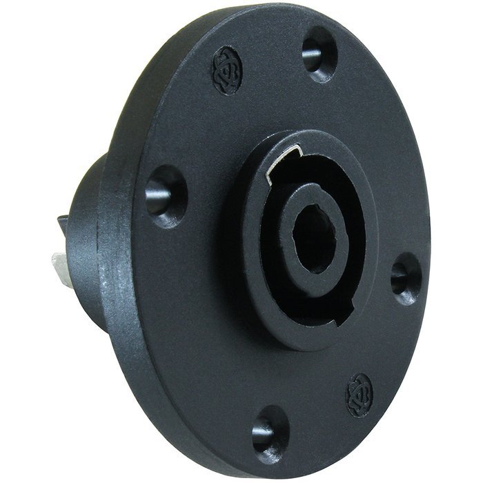 GLS Audio Speaker Jack Twist Lock 4 Pole Round - Compatible with Neutrik Speakon NL4MP, NL4MPR, NL4FC, NL4FX,... N4