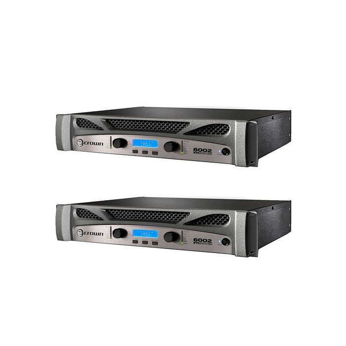 (2) Crown XTI 6002 Series 2 Channel 3000W Stereo Amplifier