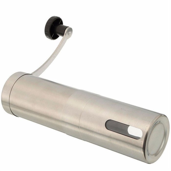 Kissemoji Ceramic Manual Coffee Grinder Hand Crank Brushed Stainless Steel N4