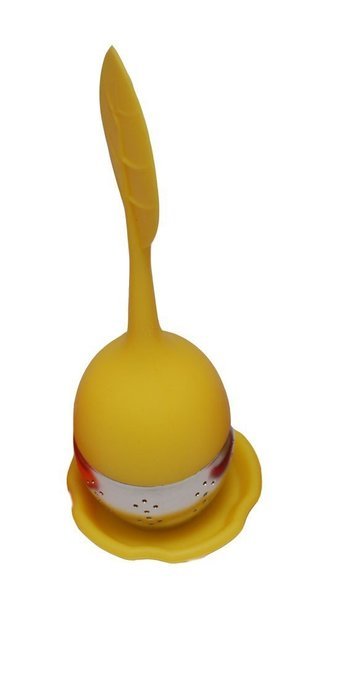 Blackcell Stainless Steel Tea Infuser Strainer (Orange)