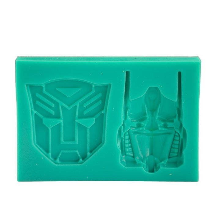 TANGCHU Candy Making Mold Silicone Cake Molds Transformers 3.85*2.63*0.55inch Green