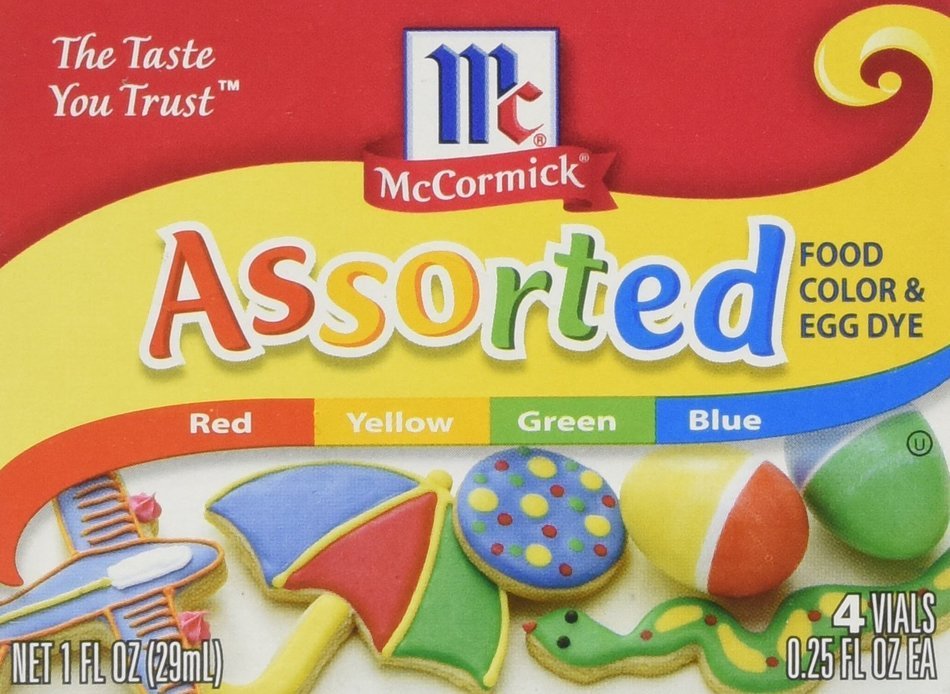 2 PACK - MCCORMICK FOOD AND EGG COLORING DYE 4 Colors N4