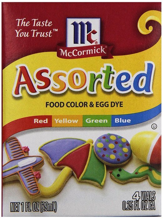2 PACK - MCCORMICK FOOD AND EGG COLORING DYE 4 Colors N5