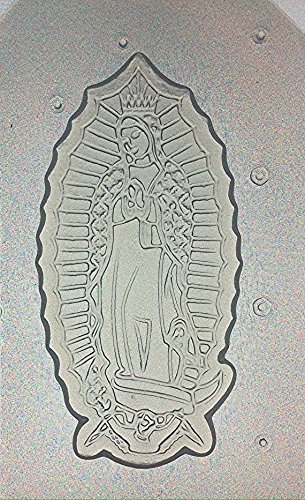 Flexible Resin Mold Virgin Mary Virgen de Guadalupe 3" x 1.5" x 1/4" Deep