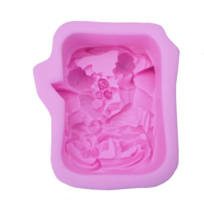 WYD DIY Marriage Lover Cake Silicone Mold,3D Fondant Mold,Handmade Soap Mould N2