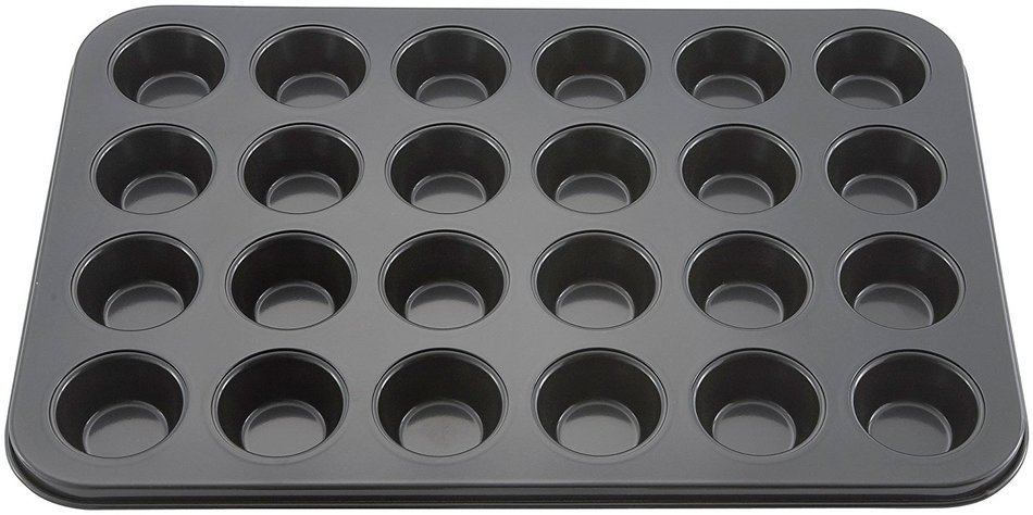 Winco AMF-24MNS 24-Cup Non-stick Mini-Muffin and Mini-Cupcake Pan, Tin Plated