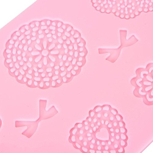 Fondant Cake Silicone Lace Mold Decoration Butterfly Bows Flowers N2
