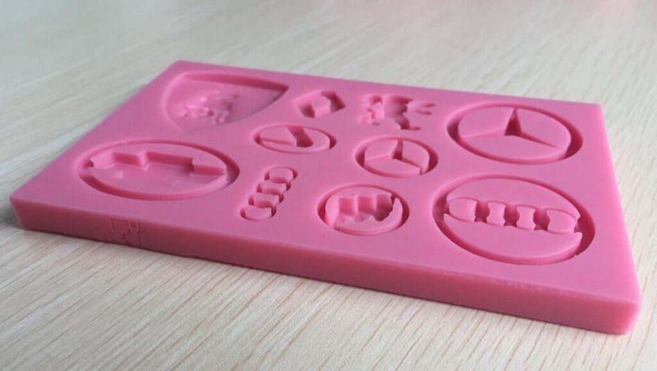 Anyana SOFAYOYO 3D New Arrival Car Logo Silicone Fondant Mold Cake Decorating Pastry Gum Pastry Tool Kitchen Tool... N3