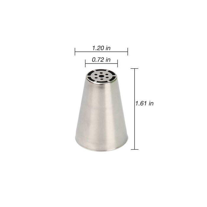 Piping Bags, MCIRCO 3 X ColorSwirl 3-Color Coupler for Large Size Russian Piping Tips and 3 X Reusable Pastry... N21