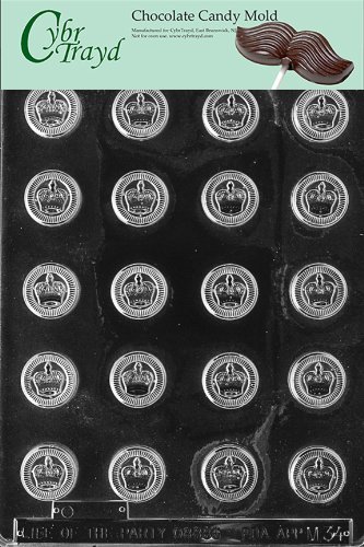 Cybrtrayd M034 Checker Pieces Crowns Miscellaneous Chocolate Candy Mold