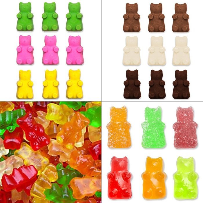 Candy Silicone Molds & Ice Cube Trays, SENHAI 3 Pack Gumdrop Jelly Molds, Chocolate Molds, Gummy Bear Candy Molds... N7