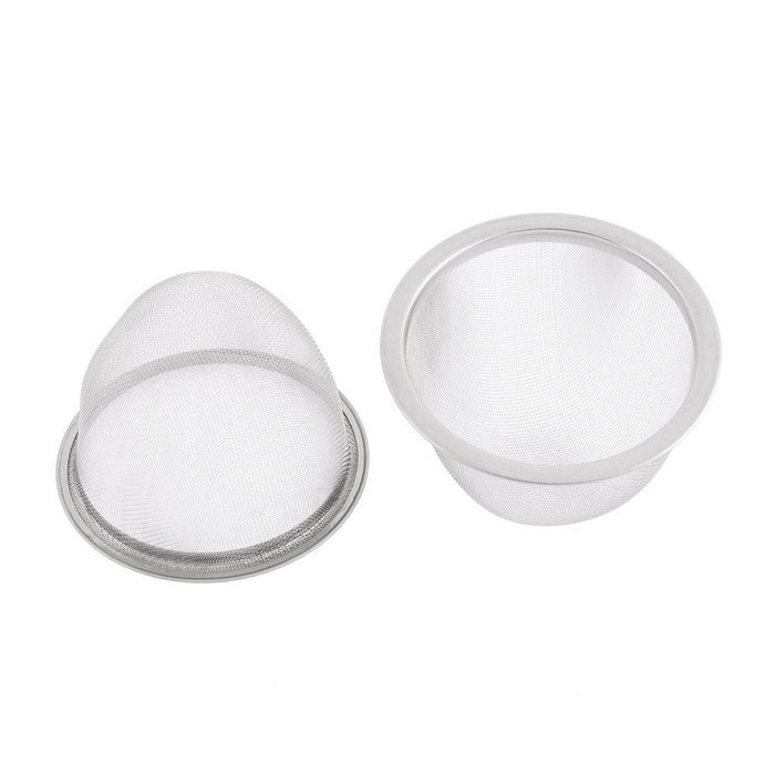 uxcell Stainless Steel Mesh Tea Leaves Spice Strainer 80mm Outer Dia 2 Pcs