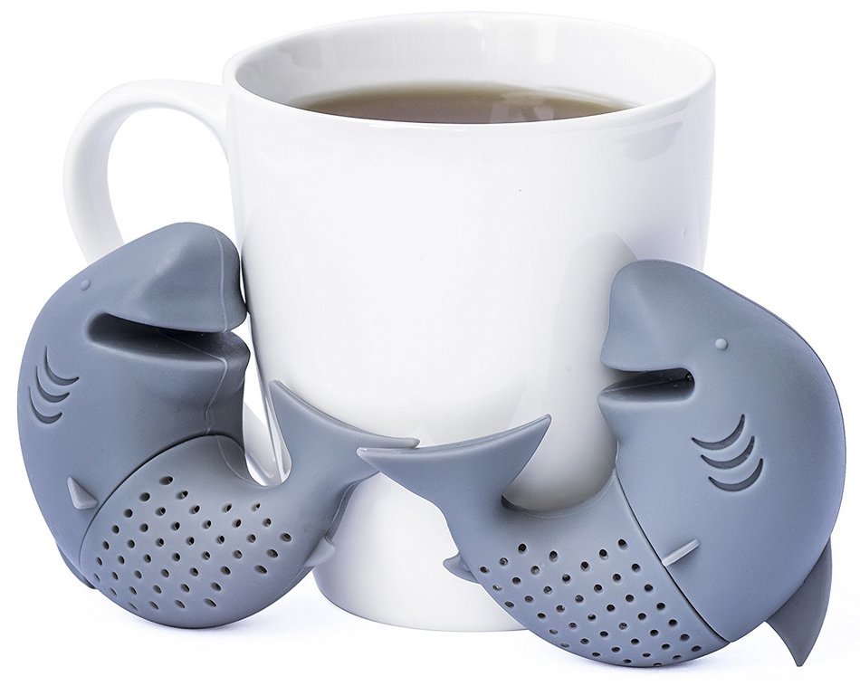 Altarmoss Happy Shark Tea Infuser - 100% Food Grade Silicone Tea Filters for Loose Leaf Tea, Set of 2 (Mr. & Mrs... N12