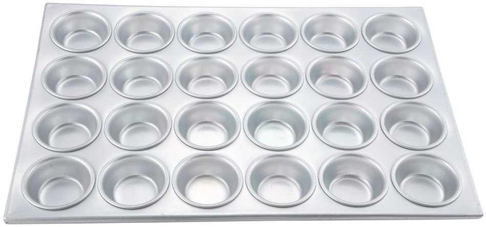 Winco AMF-24 24-Cup Non-stick Muffin and Cupcake Pan, Aluminum N2