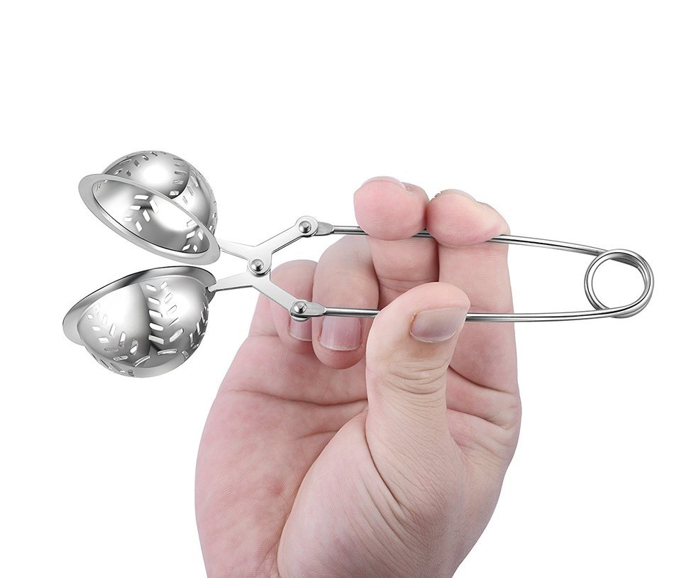 Loose Leaf Tea Infuser By GLOUE - 304 Stainless Steel Tea Ball Strainer - Non-Mesh Tea Strainer - Tea interval... N7