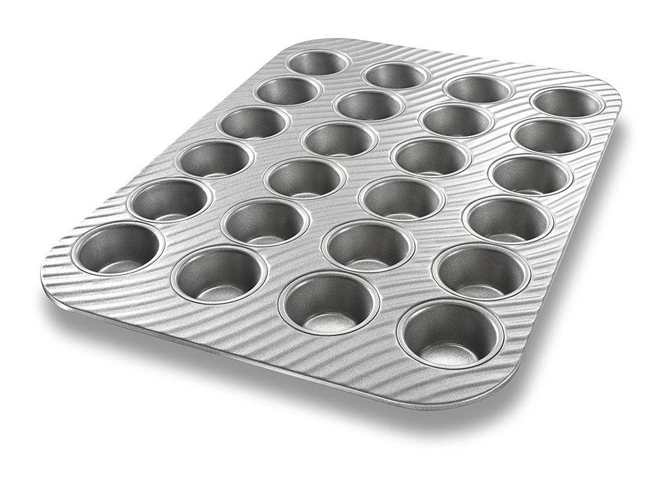 USA Pan Patriot Pan Bakeware Aluminized Steel 24 Cup Mini Muffin Pan