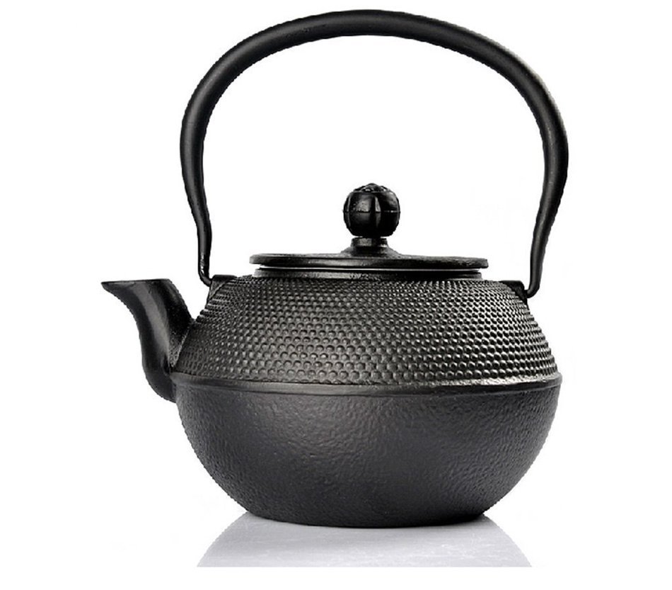 4 piece Cast Iron Tea Set Black 40 Ounce N2