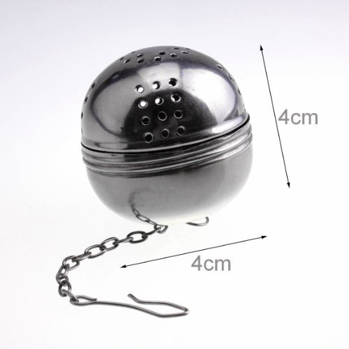 ACE Stainless Steel Teakettles Infuser Strainer Egg Shaped Tea Locking Spice Ball N4