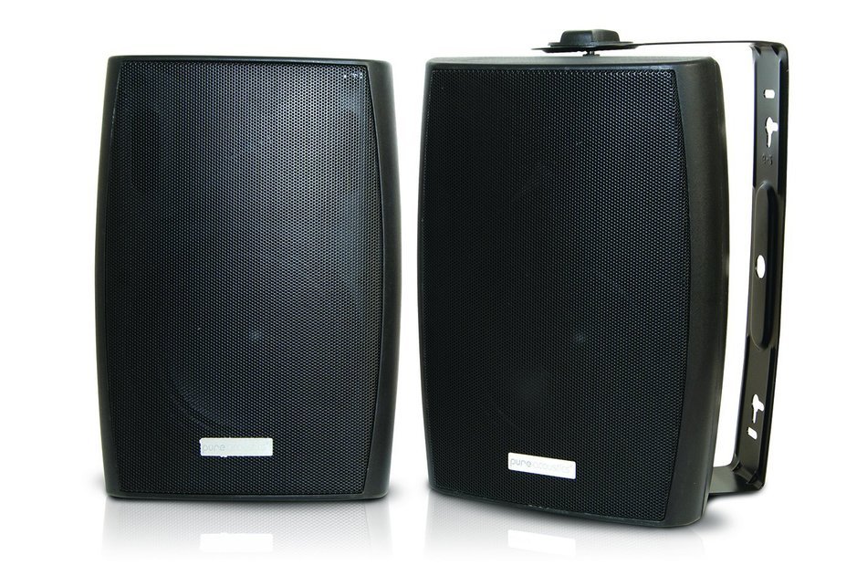 Pure Acoustics OutBlast All Weather Indoor/Outdoor Speakers (Pair, Black) N2