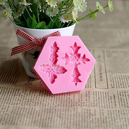OKDEALS Cross Shape Silicone Fondant Cake Decorating Chocolate Mold N2