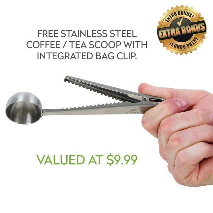 Pour Over Coffee Dripper with Coffee Scoop & Bag Clip- Reusable & Eco-friendly Single Serve Permanent Drip Coffee... N4