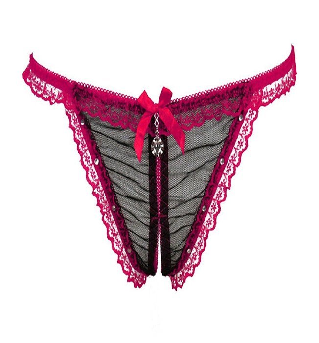 Underwear, PHOTNO Female Perspective Diamond Lace Panties Underwear Low Rise Thong N2