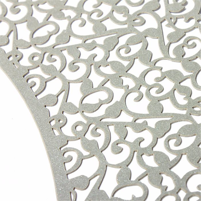 KINGSO 12pcs Filigree Vine Cupcake Wrappers Wraps Cases Wedding Birthday Decorations N19