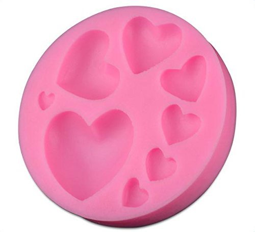 Loving Heart Shaped Food Grade Silicone Mold by uGen! Soap Ice Cake Mold. Sugarcraft Tool. Chocolate Candy Fondant...
