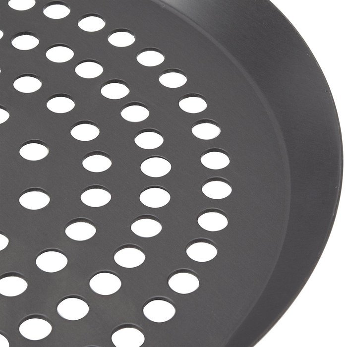 American Metalcraft CAR7HCSP 7" Super Perforated Hard Coat Anodized Aluminum CAR Pizza Pan N3