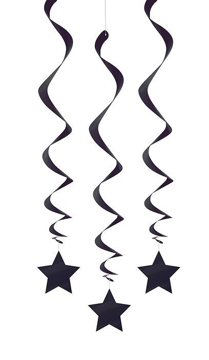 Hanging Star Decorations, 26", Light Blue, 3 Count N13