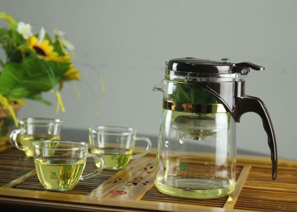 Top Grade Automatic Glass Tea Cup/teapot with Infuser(500ml) N6