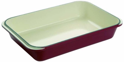 Le Chasseur 071093 Enameled Cast Iron Rectangular Roasting Pan
