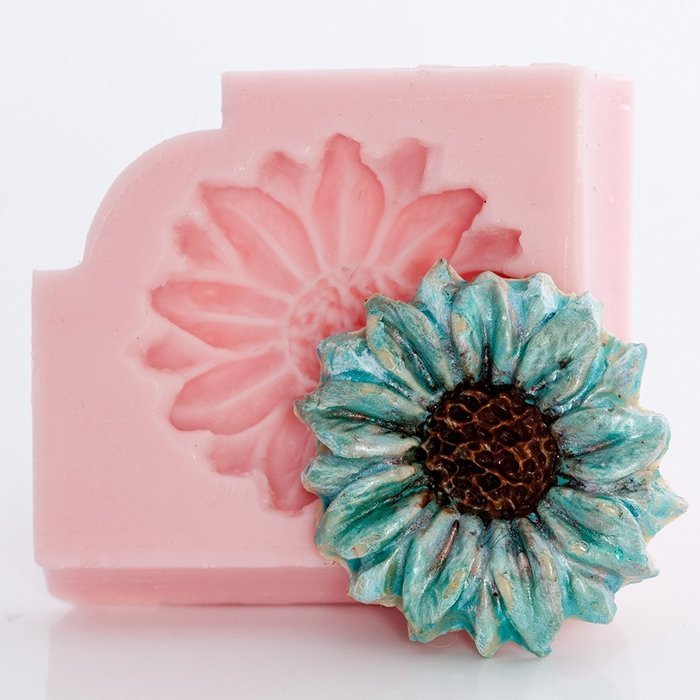 Flower Daisy Silicone Mold Food Safe Fondant, Chocolate, Candy, Resin, Polymer Clay, Jewelry, Craft Mold. Flexible... N6