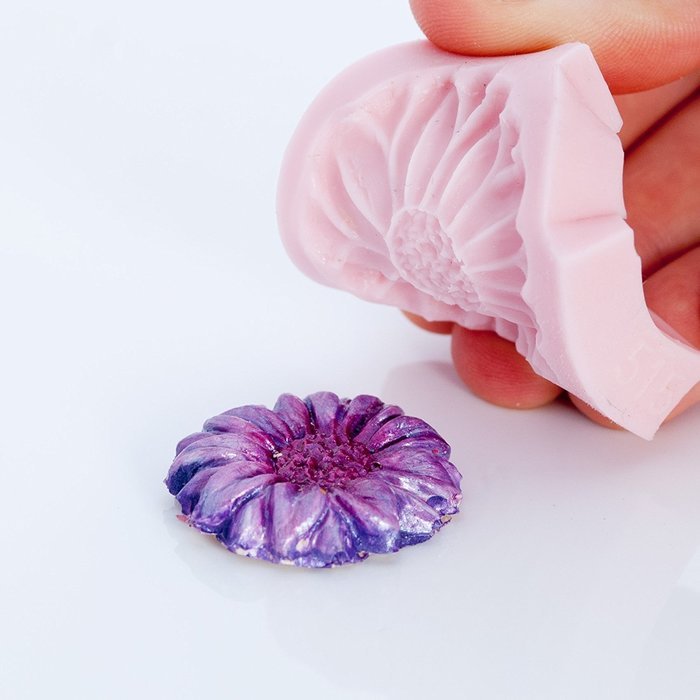 Flower Daisy Silicone Mold Food Safe Fondant, Chocolate, Candy, Resin, Polymer Clay, Jewelry, Craft Mold. Flexible... N7