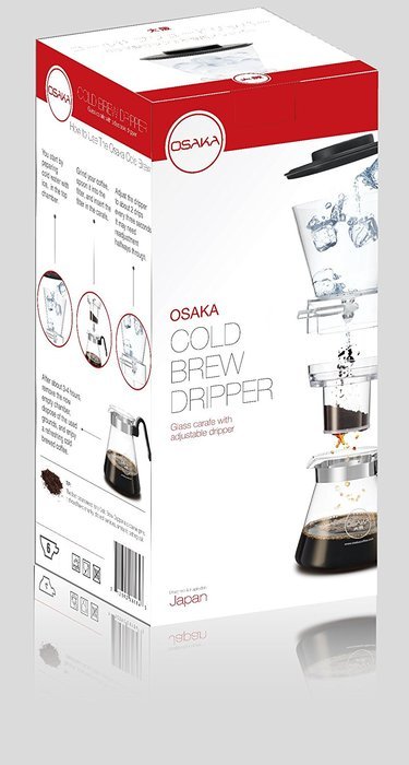 Osaka 6 Cup (30oz/900ml) Cold Brew Coffee Dripper, Adjustable Dripper with Glass Carafe "Mount-fuji" N8