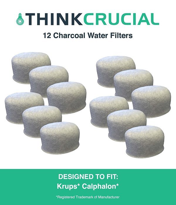 12 Krups Calphalon Style Charcoal Water Filters, Fits All Calphalon Coffeemakers, Designed & Engineered by Crucial... N3