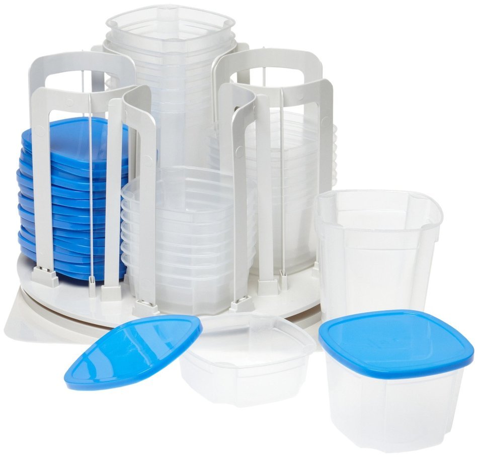 Handy Gourmet JB6503 Swirl-a-Round Organizer, Red N2