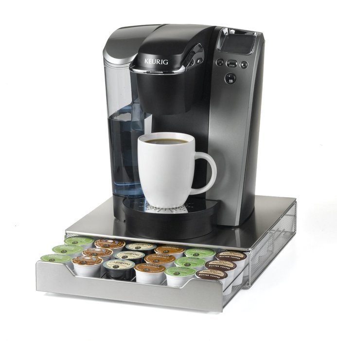 Keurig Brewed Stainless Steel Under the Brewer K-Cup Drawer N2
