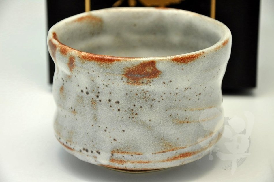 Japanese Mino Yaki ware Matcha Bowl Green Tea 10.5 / 10.5 / 8.5cm (4.1 / 4.1 / 3.3inch)[7323]