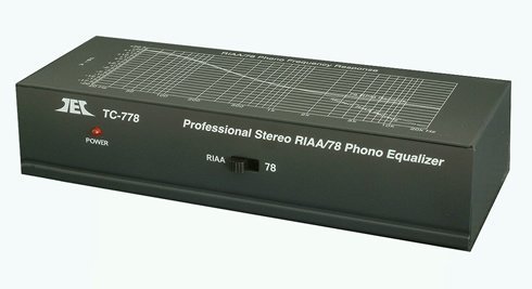 TEC TC-778 RIAA Phono Preamp w/ 78rpm Equalization Switch and Input; includes optional PREMIUM HIGH POWER AC Adaptor N5