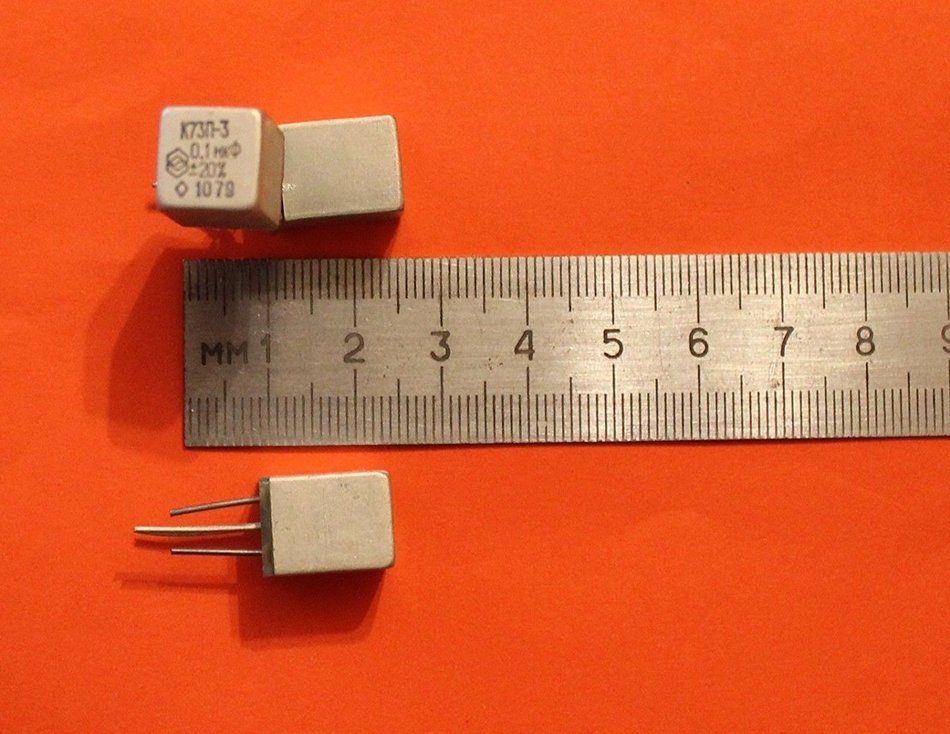 Capacitor PETP K73P-3 160V 0.1uF USSR 30 pcs