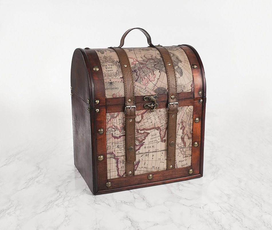 Chateau Treasure Chest Wine Box by Twine N19