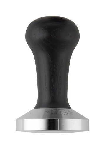 Motta 8150/B Tamper Base Stainless Steel Convex 2.28 Inches Handle Black by Motta