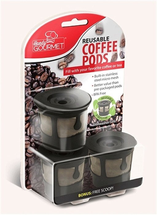 3X Reusable Coffee Pods Handy Gourmet Stainless Steel Mesh Filter Non BPA Kcup N5