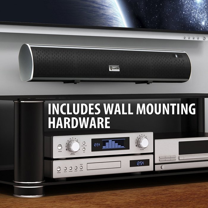 GOgroove 2.1 Channel Bluetooth Home Theater Sound Bar Speaker with High Definition Streaming, Optical and Analog... N3