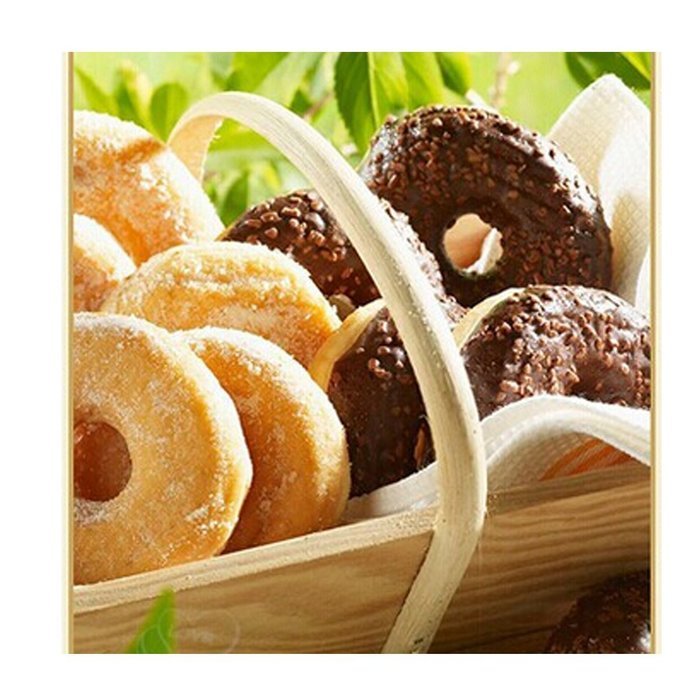 Witkey Heart-shaped Donut Mold Craft Bread Cake Mold Cutter and Stample (Flower shape)