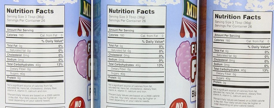 Flufftastic 3 Pack Premium Cotton Candy Sugar Floss by Great Northern, Quart N2