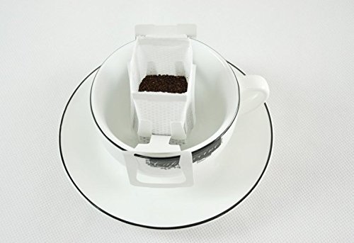 Portable Drip Coffee Powder Bag Filter Net Follicles 50 Pieces Inside N2