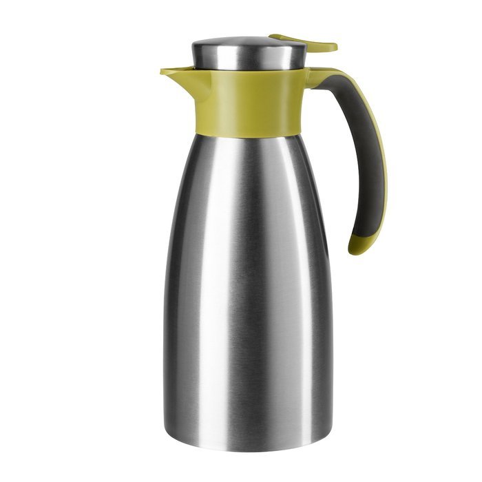 Emsa 18/10 Stainless Steel Soft Grip Carafe, 34-Ounce, Black N10